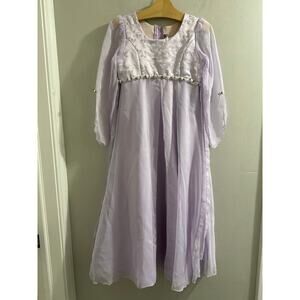 Joy Kid USA Purple Fairy Vintage girl's Kid's Dress size 8